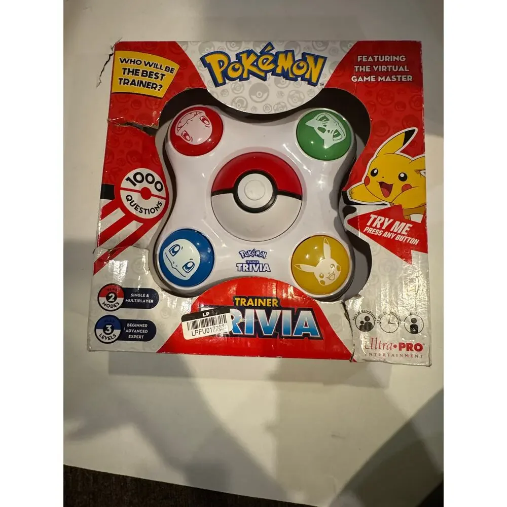 Pokemon Trainer Trivia Featuring the Virtual Game Master 2 Modes Single & Multip